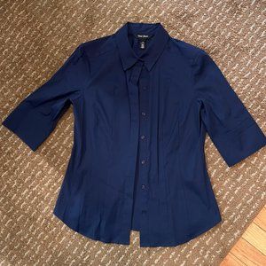 WHITE HOUSE BLACK MARKET 3/4 sleeve oxford